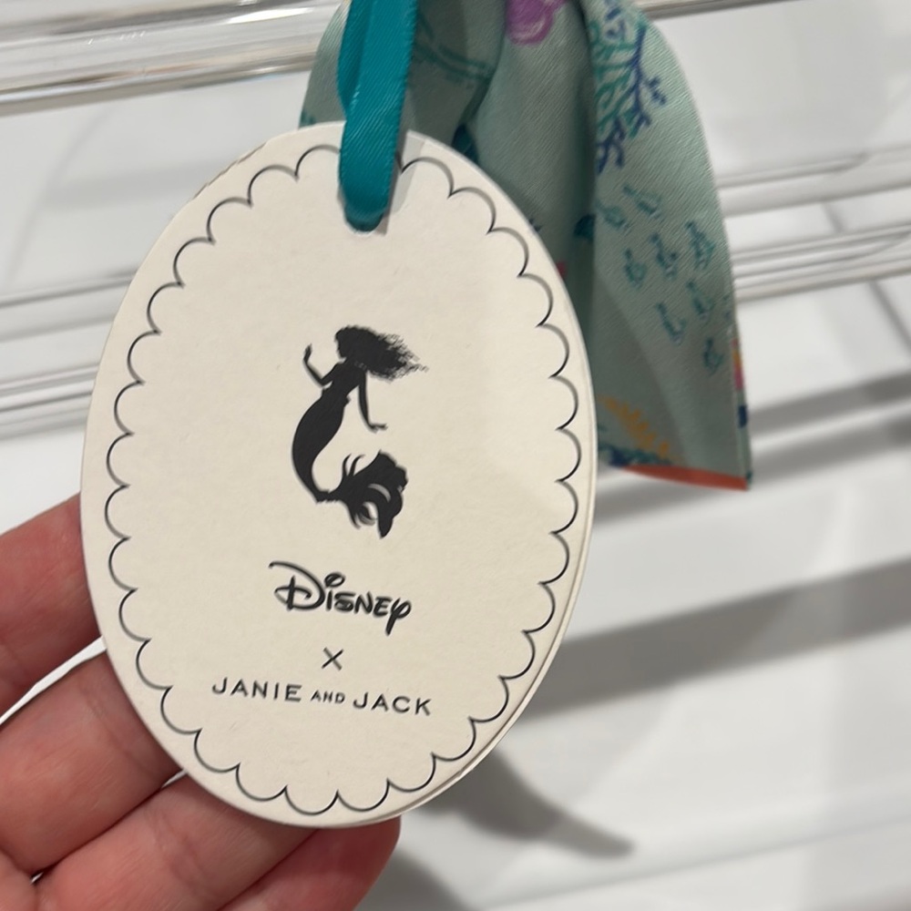 Janie and Jack x Disney The Little Mermaid Bow Headband NWT - Picture 3 of 7